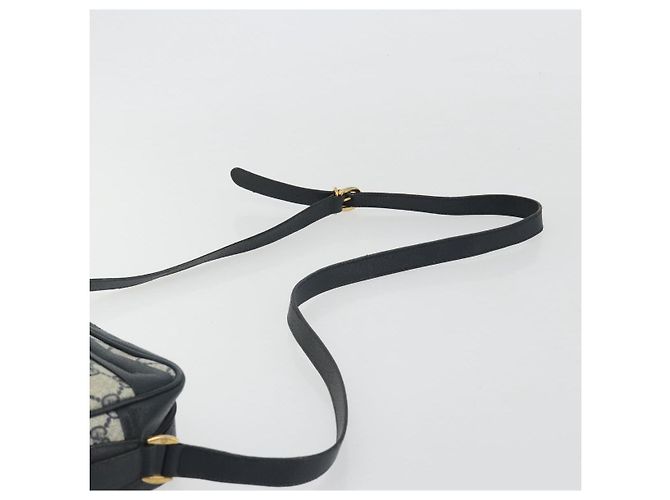 Borsa a tracolla GUCCI GG Supreme PVC Blu Navy Oro 001 56 0942 Auth BA14373 D'oro - vista 14