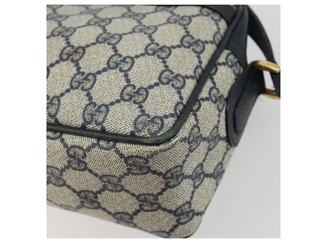 Borsa a tracolla GUCCI GG Supreme PVC Blu Navy Oro 001 56 0942 Auth BA14373 D'oro - vista 16