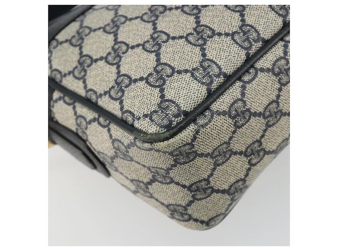 Borsa a tracolla GUCCI GG Supreme PVC Blu Navy Oro 001 56 0942 Auth BA14373 D'oro - vista 17