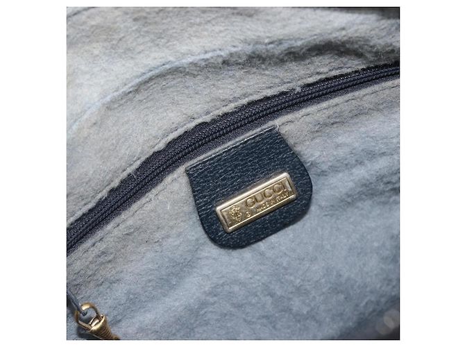 Borsa a tracolla GUCCI GG Supreme PVC Blu Navy Oro 001 56 0942 Auth BA14373 D'oro - vista 19