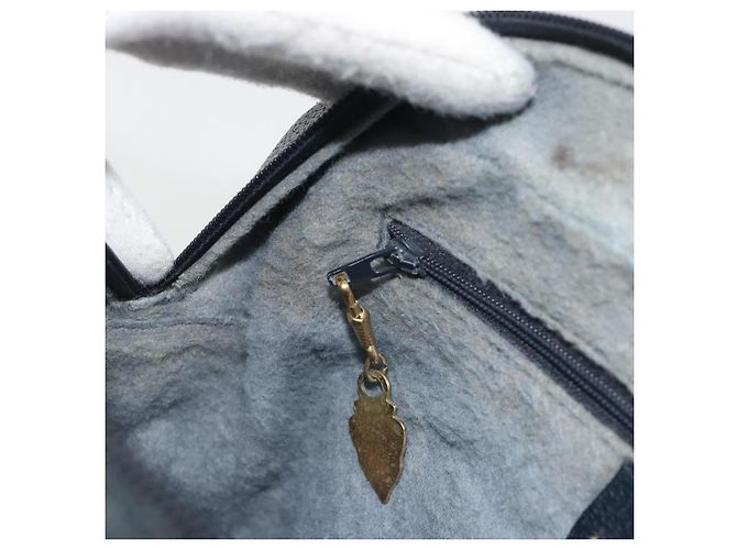 Borsa a tracolla GUCCI GG Supreme PVC Blu Navy Oro 001 56 0942 Auth BA14373 D'oro - vista 22