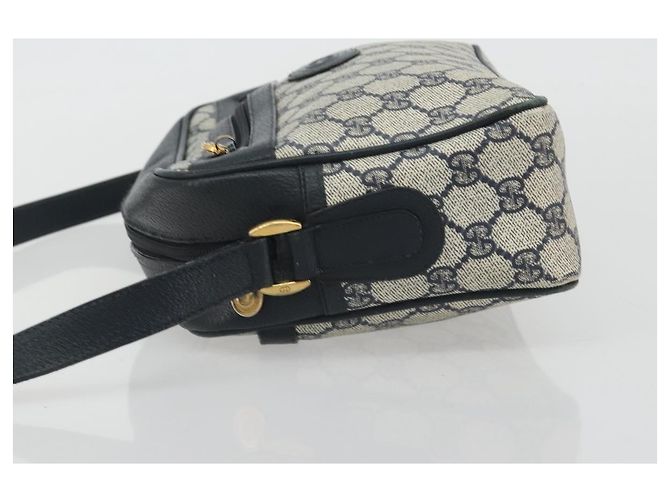 Borsa a tracolla GUCCI GG Supreme PVC Blu Navy Oro 001 56 0942 Auth BA14373 D'oro - vista 4