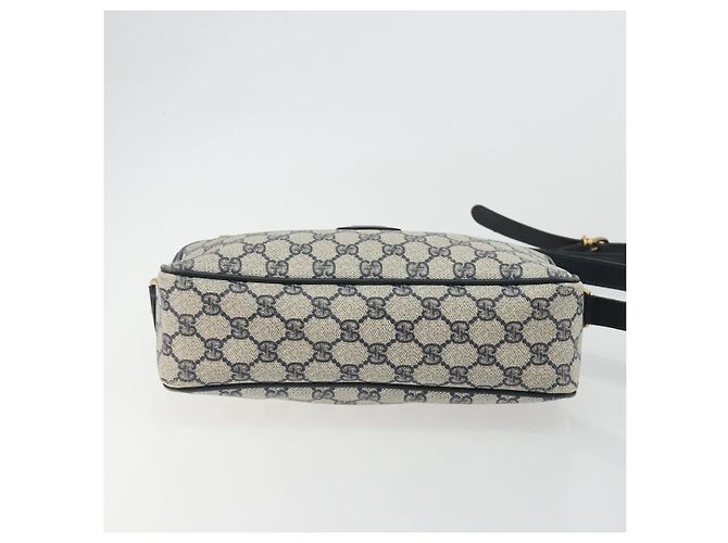Borsa a tracolla GUCCI GG Supreme PVC Blu Navy Oro 001 56 0942 Auth BA14373 D'oro - vista 5