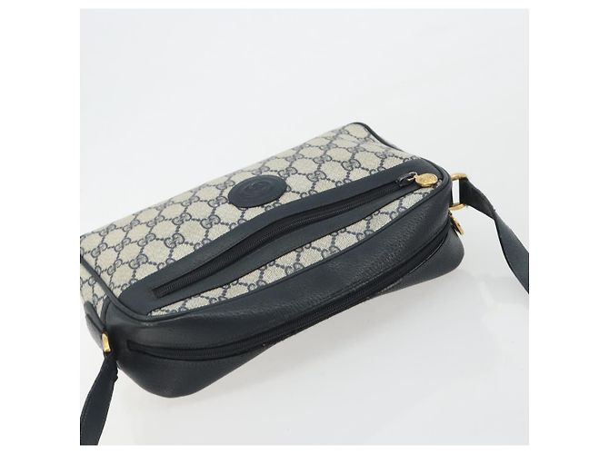 Borsa a tracolla GUCCI GG Supreme PVC Blu Navy Oro 001 56 0942 Auth BA14373 D'oro - vista 6