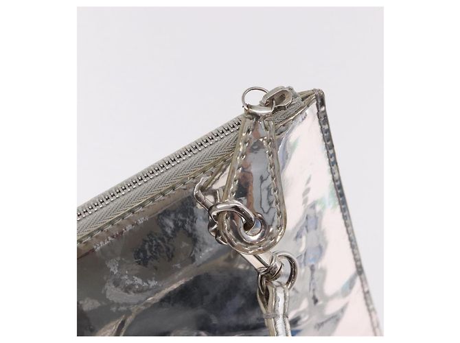 LOUIS VUITTON Monogram Miroir Pochette Platt Pouch Silver M95277 LV Auth bs36152 Plata - vista 10