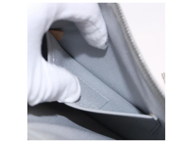 LOUIS VUITTON Monogram Miroir Pochette Platt Pouch Silver M95277 LV Auth bs36152 Plata - vista 22