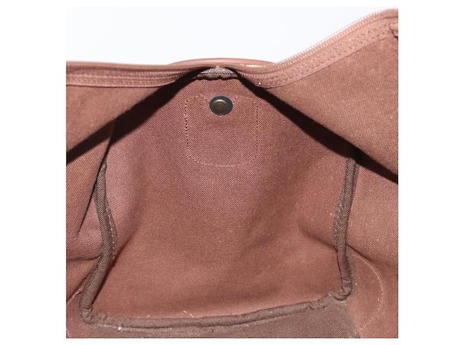 Borsa Boston Burberrys Nova Check PVC Beige Oro Auth 188601 D'oro - vista 19