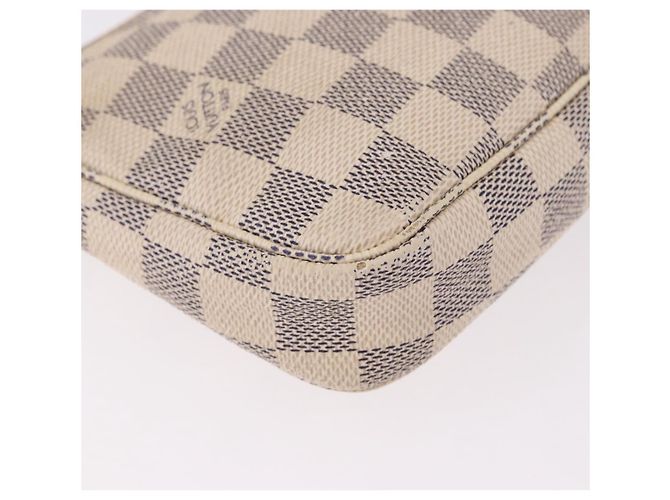 LOUIS VUITTON Damier Azur Pochette Accessoires Pouch N51986 LV Auth 192016 - vista 15