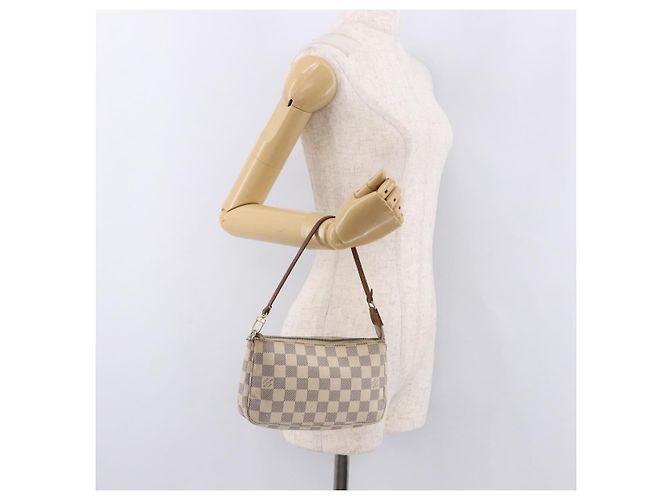 LOUIS VUITTON Damier Azur Pochette Accessoires Pouch N51986 LV Auth 192016 - vista 22