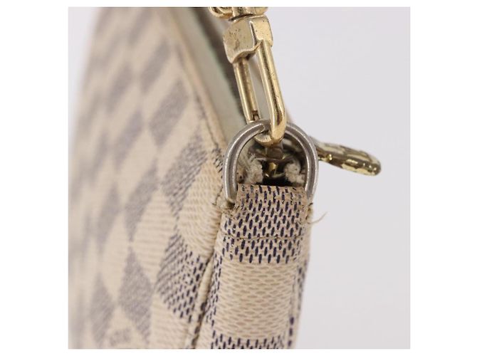 LOUIS VUITTON Damier Azur Pochette Accessoires Pouch N51986 LV Auth 192016 - vista 6