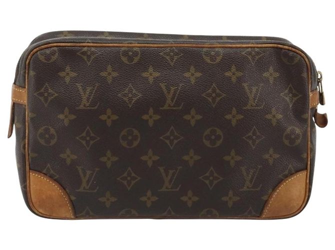LOUIS VUITTON Monogram Compiegne 28 Clutch M51845 LV Auth 192990 Monogramma - vista 2