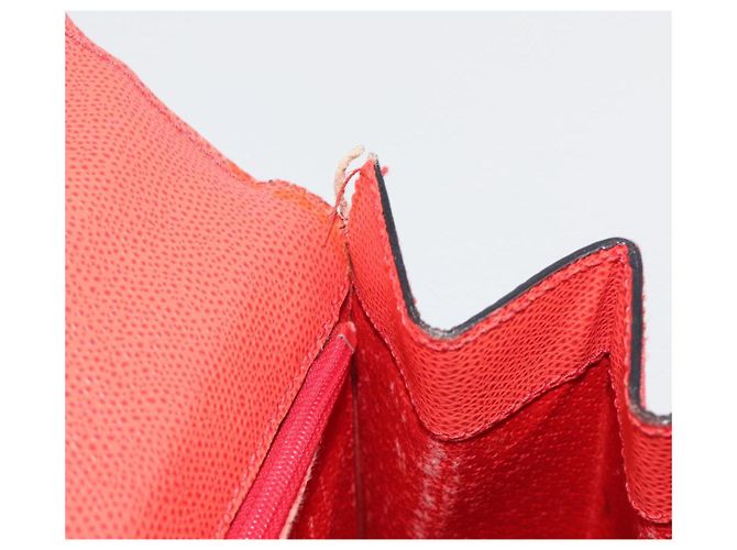 Céline Borsa CELINE in pelle 2way Rosso Oro Auth 192995 D'oro - vista 10
