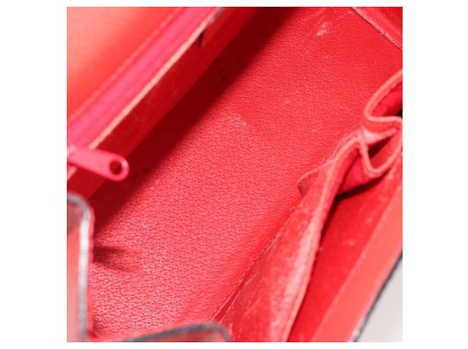 Céline Borsa CELINE in pelle 2way Rosso Oro Auth 192995 D'oro - vista 11