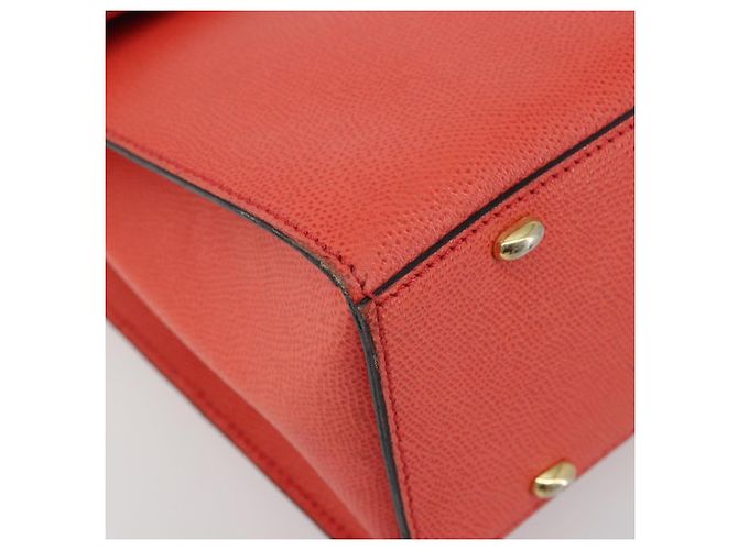 Céline Borsa CELINE in pelle 2way Rosso Oro Auth 192995 D'oro - vista 17