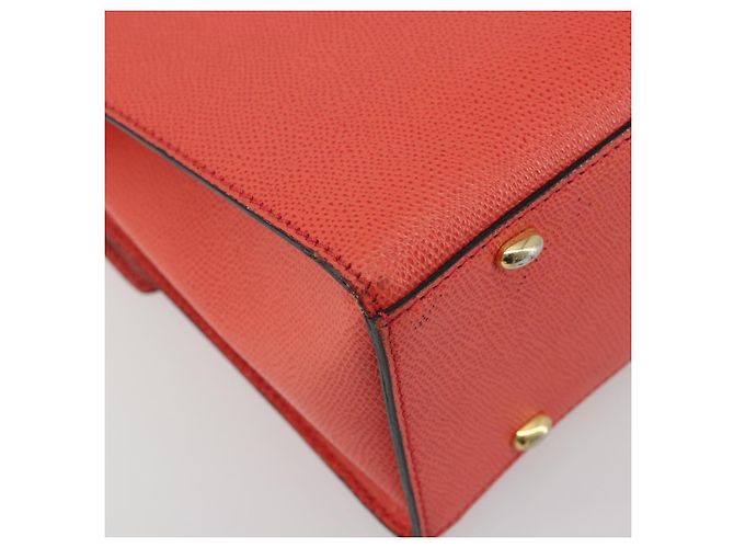 Céline Borsa CELINE in pelle 2way Rosso Oro Auth 192995 D'oro - vista 19