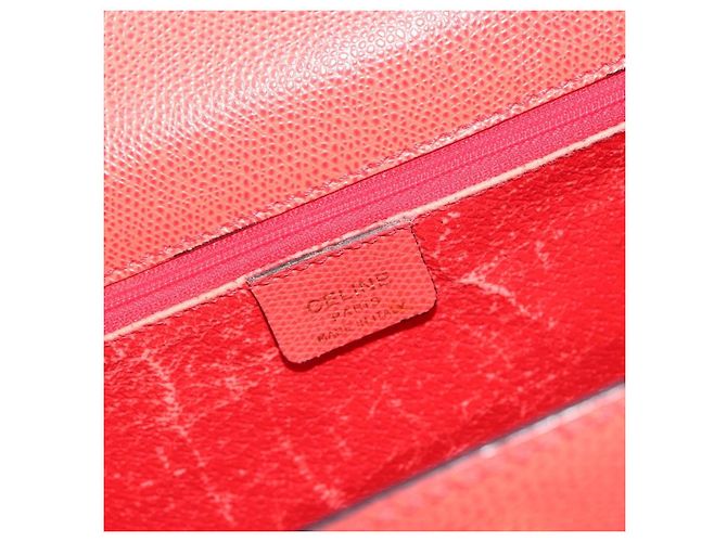Céline Borsa CELINE in pelle 2way Rosso Oro Auth 192995 D'oro - vista 22