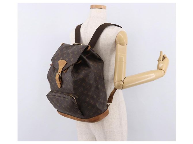 Zaino LOUIS VUITTON Monogram Montsouris GM M51135 LV Auth 191518 Monogramma - vista 29