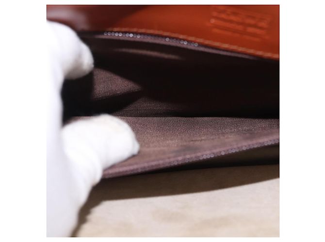 Borsa Business LOEWE in pelle marrone oro Auth bs36070 D'oro - vista 12