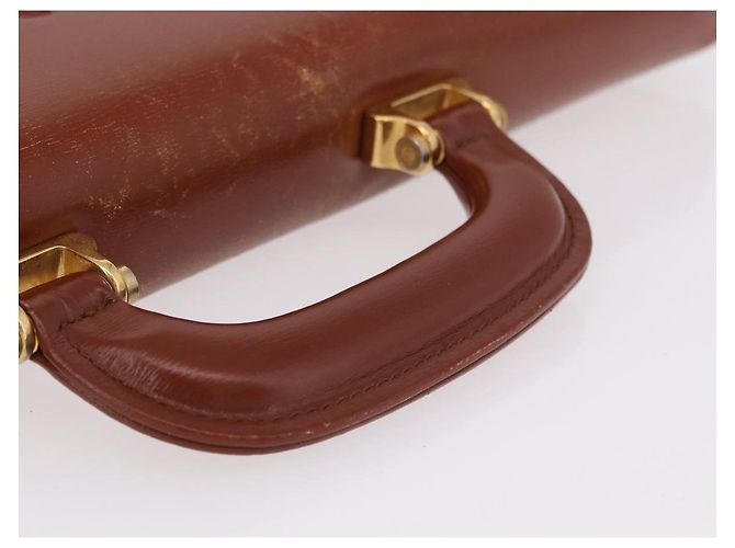 Borsa Business LOEWE in pelle marrone oro Auth bs36070 D'oro - vista 8