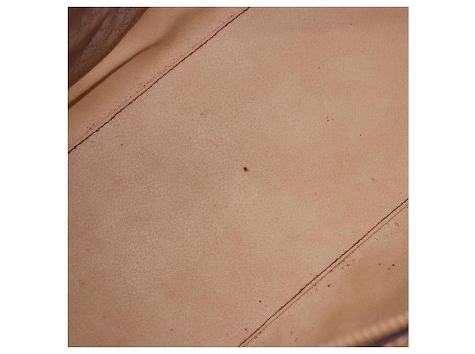 Céline Borsa CELINE Macadam Canvas PVC Beige Oro Autentica 186693 D'oro - vista 11