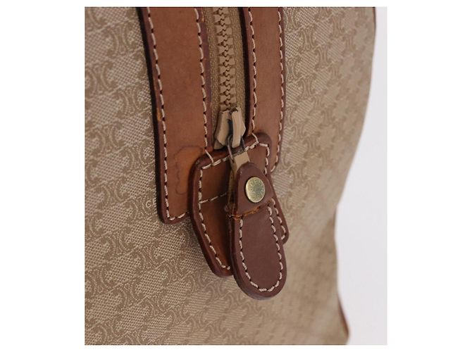 Céline Borsa CELINE Macadam Canvas PVC Beige Oro Autentica 186693 D'oro - vista 18