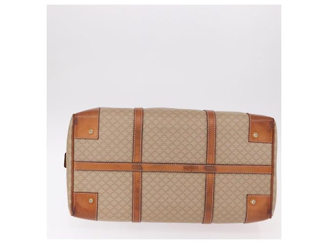 Céline Borsa CELINE Macadam Canvas PVC Beige Oro Autentica 186693 D'oro - vista 5