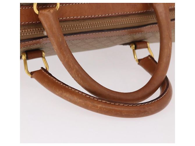 Céline Borsa CELINE Macadam Canvas PVC Beige Oro Autentica 186693 D'oro - vista 7