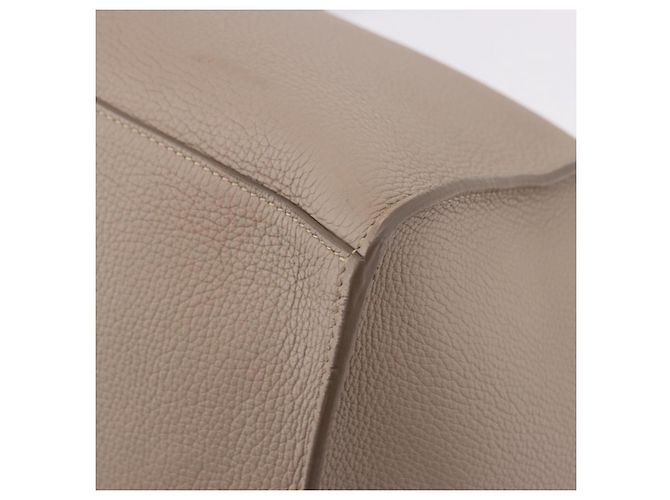 Céline CELINE Big Bag Small Hand Bag Pelle Grigio Argento Auth bs36059M Marrone - vista 16