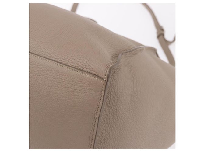 Céline CELINE Big Bag Small Hand Bag Pelle Grigio Argento Auth bs36059M Marrone - vista 18