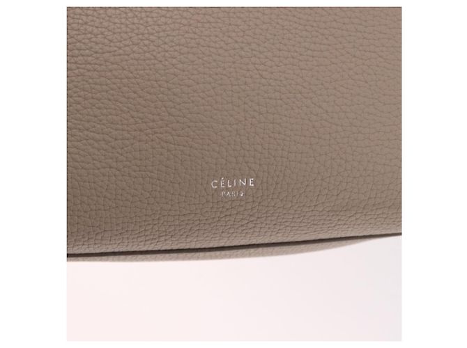 Céline CELINE Big Bag Small Hand Bag Pelle Grigio Argento Auth bs36059M Marrone - vista 20