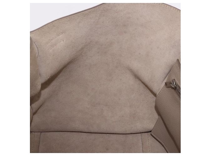 Céline CELINE Big Bag Small Hand Bag Pelle Grigio Argento Auth bs36059M Marrone - vista 22