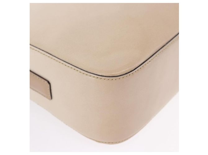 Borsa a Spalla PRADA in Pelle Avorio Argento Auth 192693A Crudo - vista 15
