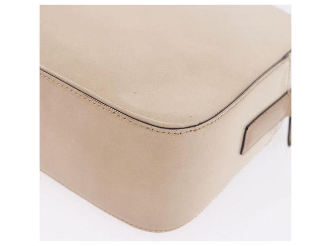Borsa a Spalla PRADA in Pelle Avorio Argento Auth 192693A Crudo - vista 18