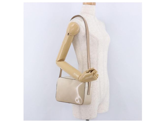 Borsa a Spalla PRADA in Pelle Avorio Argento Auth 192693A Crudo - vista 24