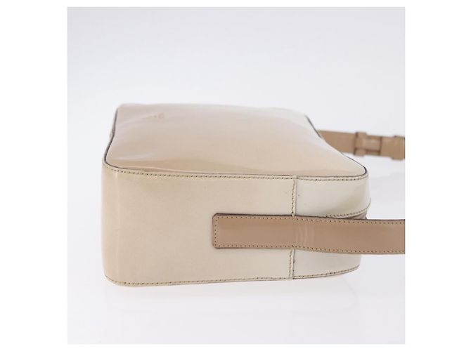 Borsa a Spalla PRADA in Pelle Avorio Argento Auth 192693A Crudo - vista 3