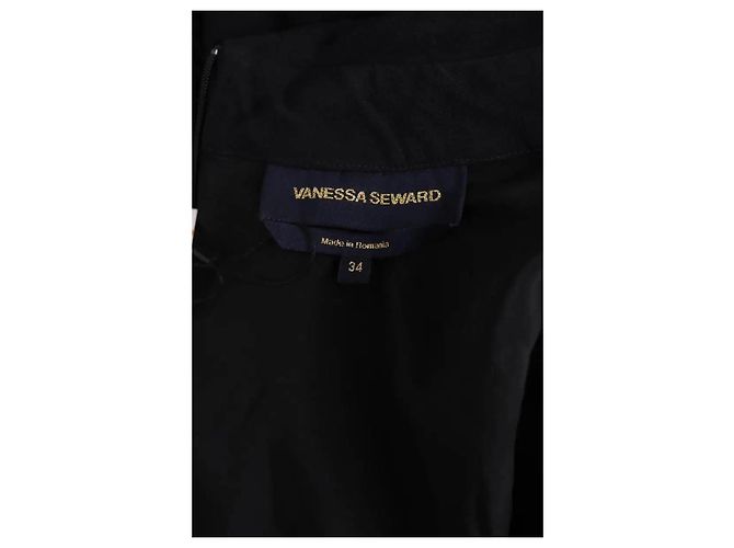 Vanessa Seward Schwarzes Kleid mit Fransen - Ansicht 5