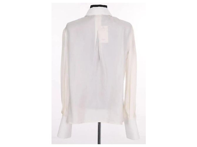 Camicia in seta bianca Elisabetta Franchi Bianco - vista 4