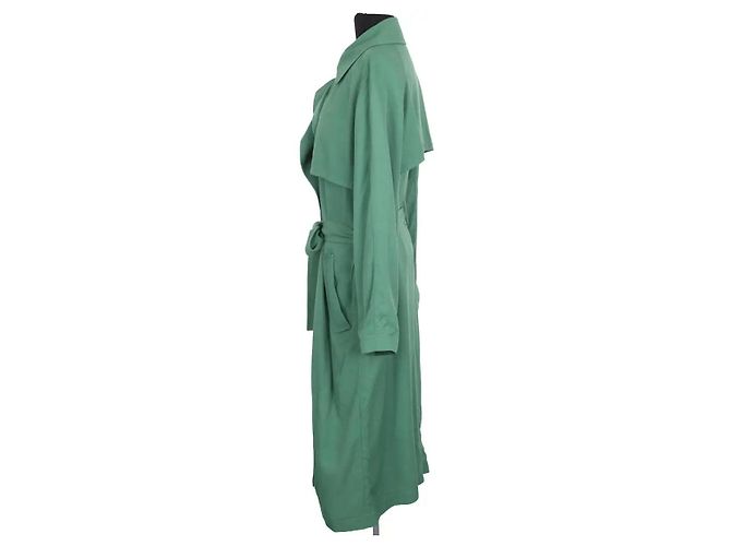 Tara Jarmon Trench verde - vista 3
