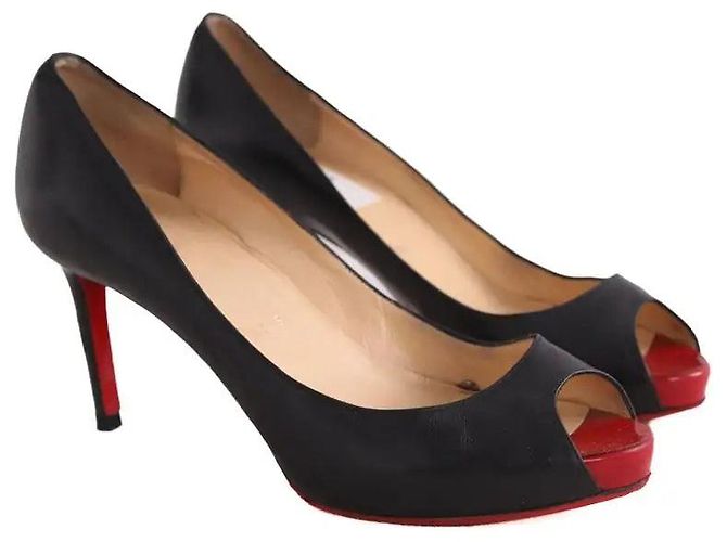Christian Louboutin Tacchi Very Prive neri Nero - vista 3