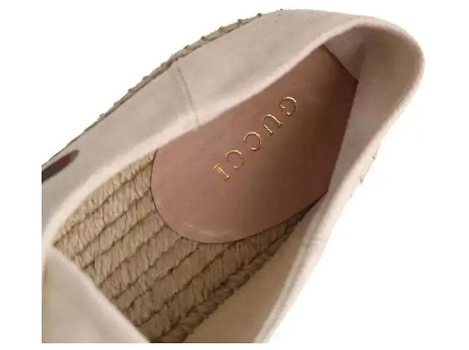 Gucci Espadrilles beige aus Stoff Größe 37 - Ansicht 5