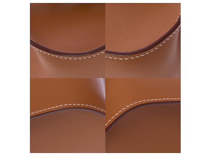 Hermès Borsa HERMES Jypsiere in Pelle Oro - 103749 D'oro - vista 12