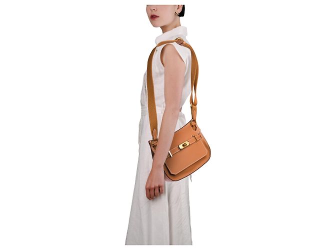Hermès Borsa HERMES Jypsiere in Pelle Oro - 103749 D'oro - vista 13