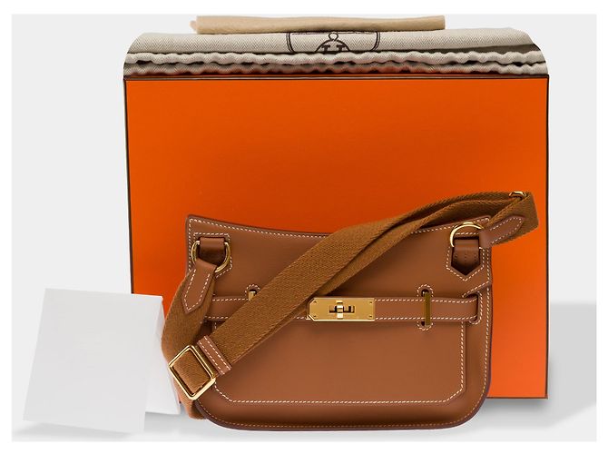 Hermès Borsa HERMES Jypsiere in Pelle Oro - 103749 D'oro - vista 2