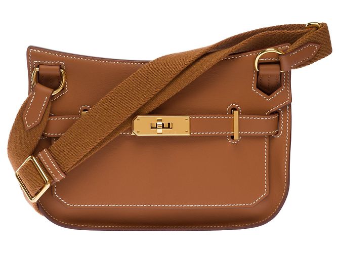 Hermès Borsa HERMES Jypsiere in Pelle Oro - 103749 D'oro - vista 3