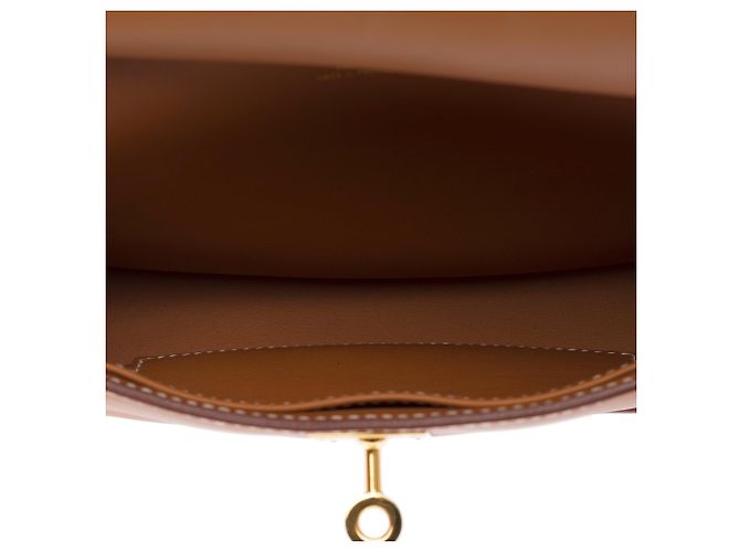 Hermès Borsa HERMES Jypsiere in Pelle Oro - 103749 D'oro - vista 9