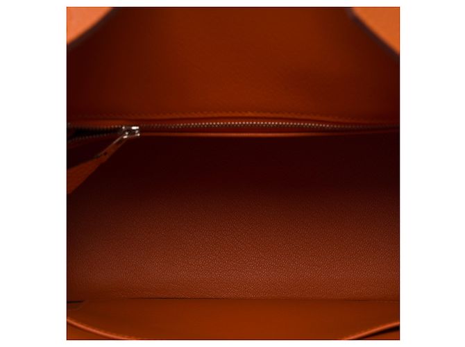 Hermès Borsa HERMES Birkin 25 in Pelle Arancione - 103752 - vista 9