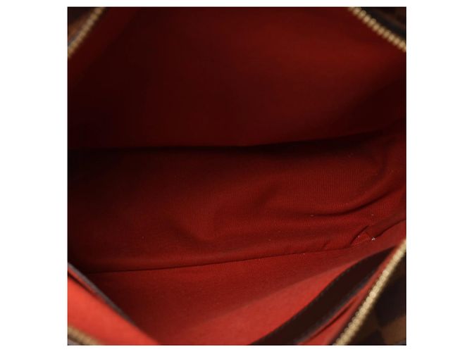 Borsa a tracolla Louis Vuitton Naviglio Damier Ebene marrone N45255 Rosso - vista 10