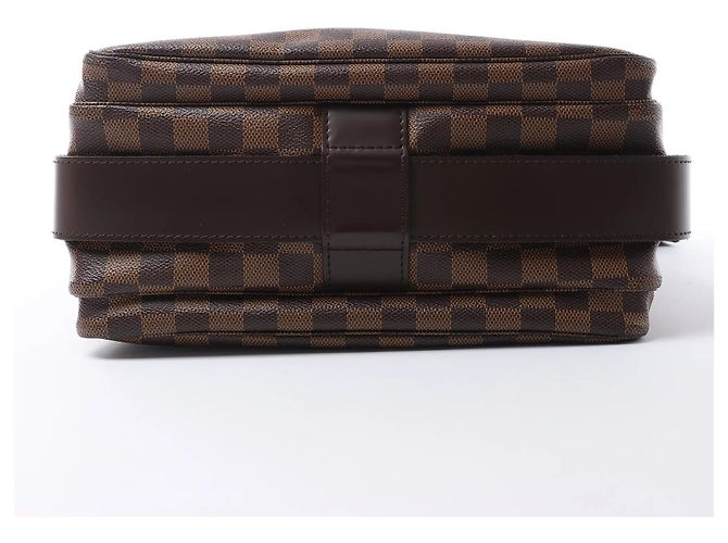 Borsa a tracolla Louis Vuitton Naviglio Damier Ebene marrone N45255 Rosso - vista 7