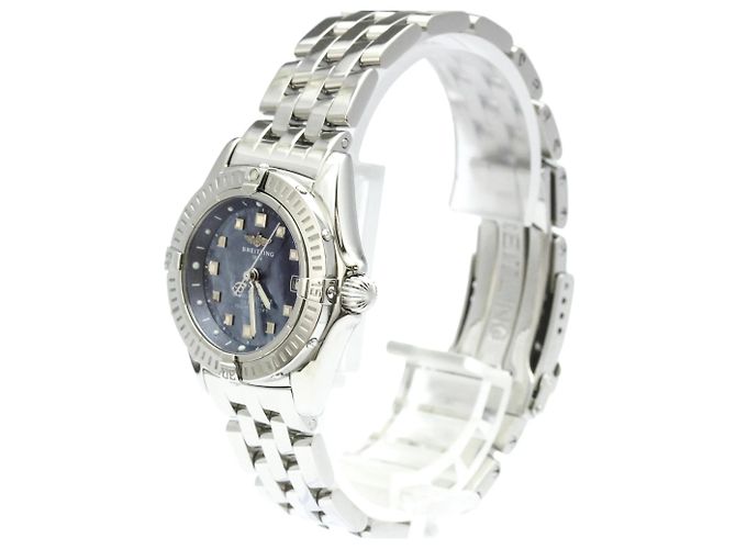Orologio Breitling Callistino Quadrante MOP Blu Acciaio Quarzo A72345 - vista 2