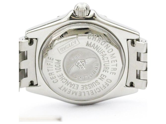 Orologio Breitling Callistino Quadrante MOP Blu Acciaio Quarzo A72345 - vista 7